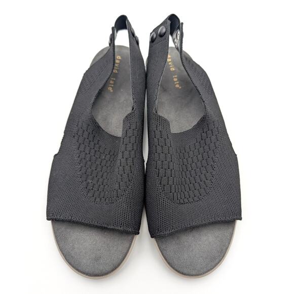 David Tate Mission Slingback Sandal Open Toe Women's Black Size US10.5M EU41 - Picture 10 of 11